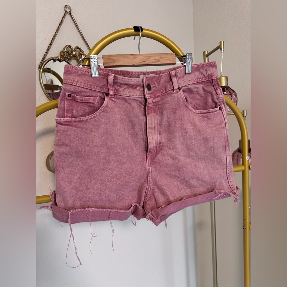 Sezane Denim Cotton Shorts